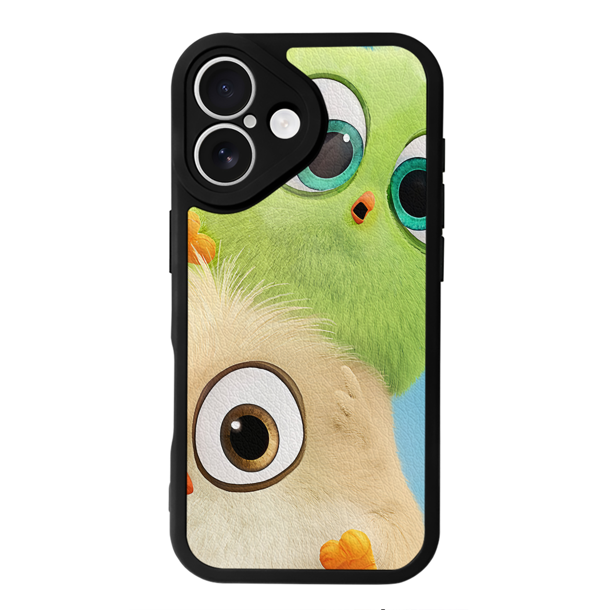 （画像用） Angry Birds アングリーバード 【iPhone 16シリーズ対応】シリコンスマホケース（レザー調） 材質：シリコン